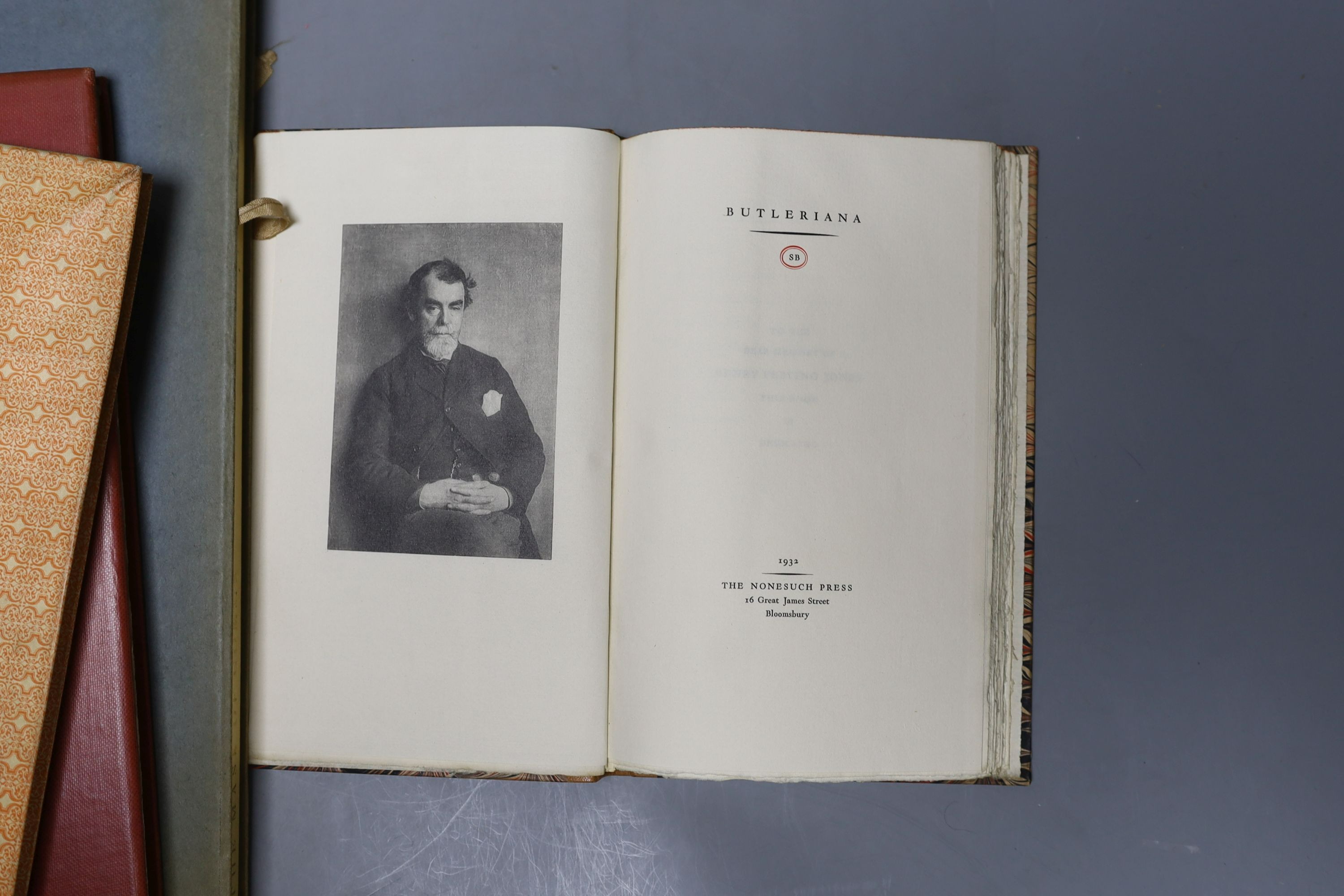 Nonesuch Press - 3 works - Secundus, Iohannes - Kisses: Being the Basia of Iohannes Secundus, translated by Thomas Stanley, 1923; Butler, Stanley - Butleriana, 1932; Hamilton, George Rostrevor - The Latin Portrait, 1929,